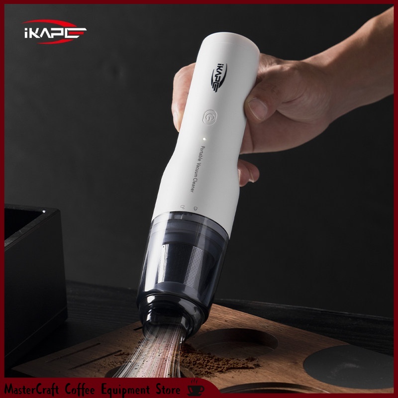Burr Hand Grinder - เครื่องดูดฝุ่นแบบมือถือ Ikape ชาร์จไฟได้ พกพาสะดวก สำหรับดูดฝุ่นผงกาแฟ ใช้ได้ทั้งแบบเป่าและดูด