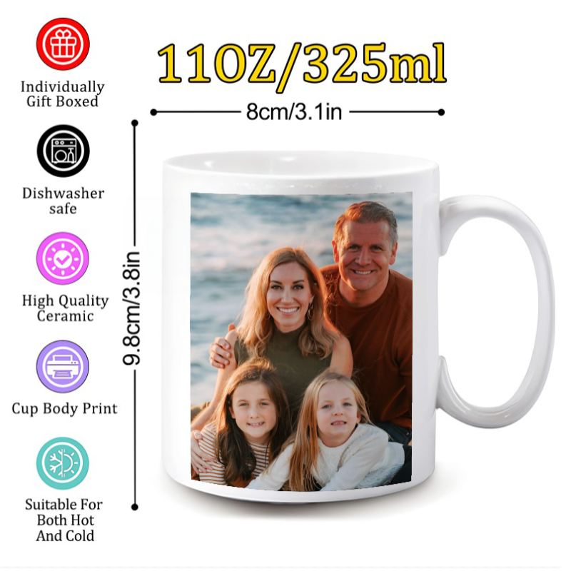 Coffee Tea Images - แก้วมัคแบบกำหนดเองได้ พร้อมรูปภาพและข้อความที่ปรับแต่งได้ แก้วอาหารเช้า แก้วมัคตลกๆ แก้วกาแฟ แก้วของขวัญส่วนตัว
