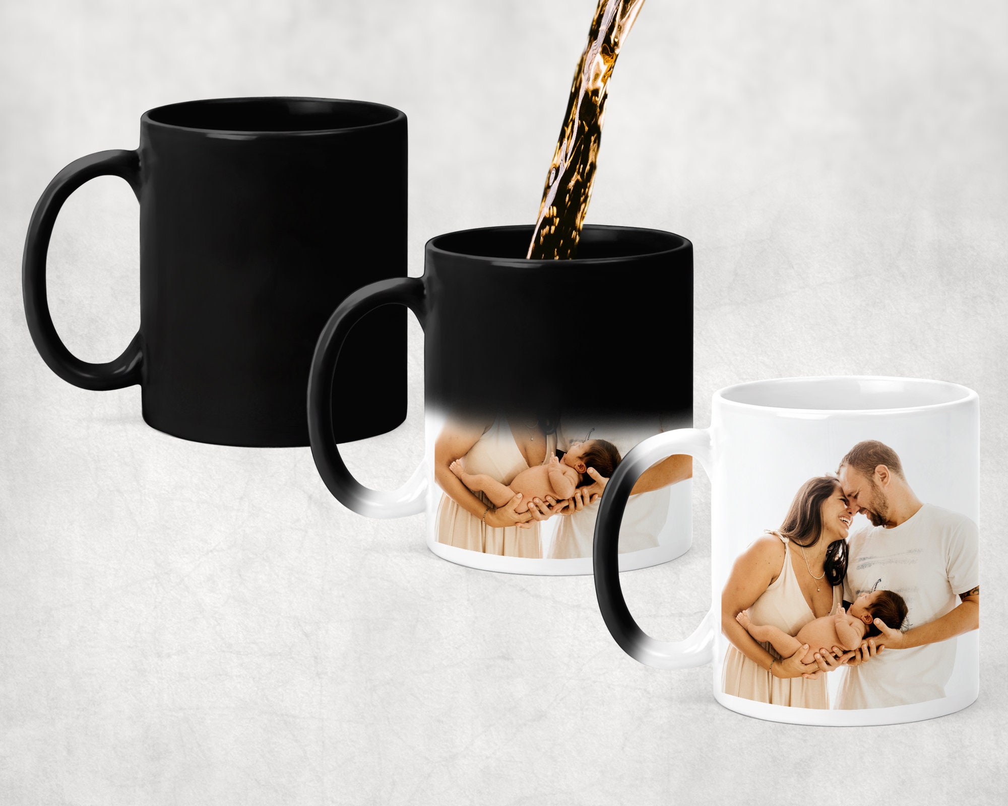 Coffee Tea Images - แก้วมัคของขวัญแบบกำหนดเอง, ข้อความภาพโลโก้รูปภาพใดๆ, แก้วมัคเซอร์ไพรส์ภาพ350มล. ถ้วยชาที่ใช้ในสำนักงานเซรามิกมายากลและแก้วมัก