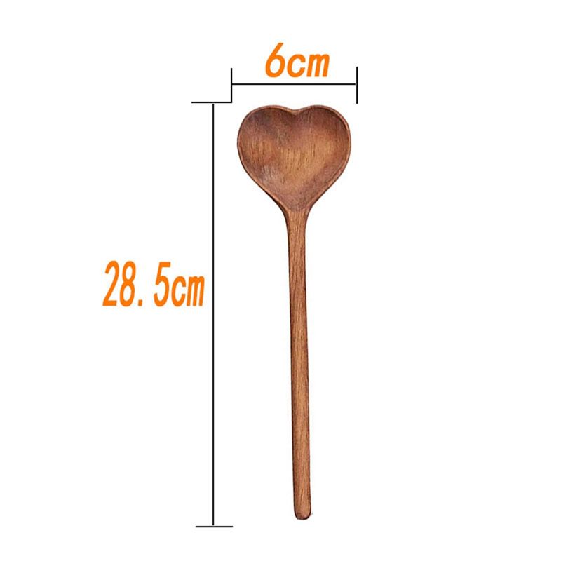 ชุดช้อนไม้รูปหัวใจ AA10RR - ชุ - Coffee Tea Sugar บทวิจารณ์และราคา