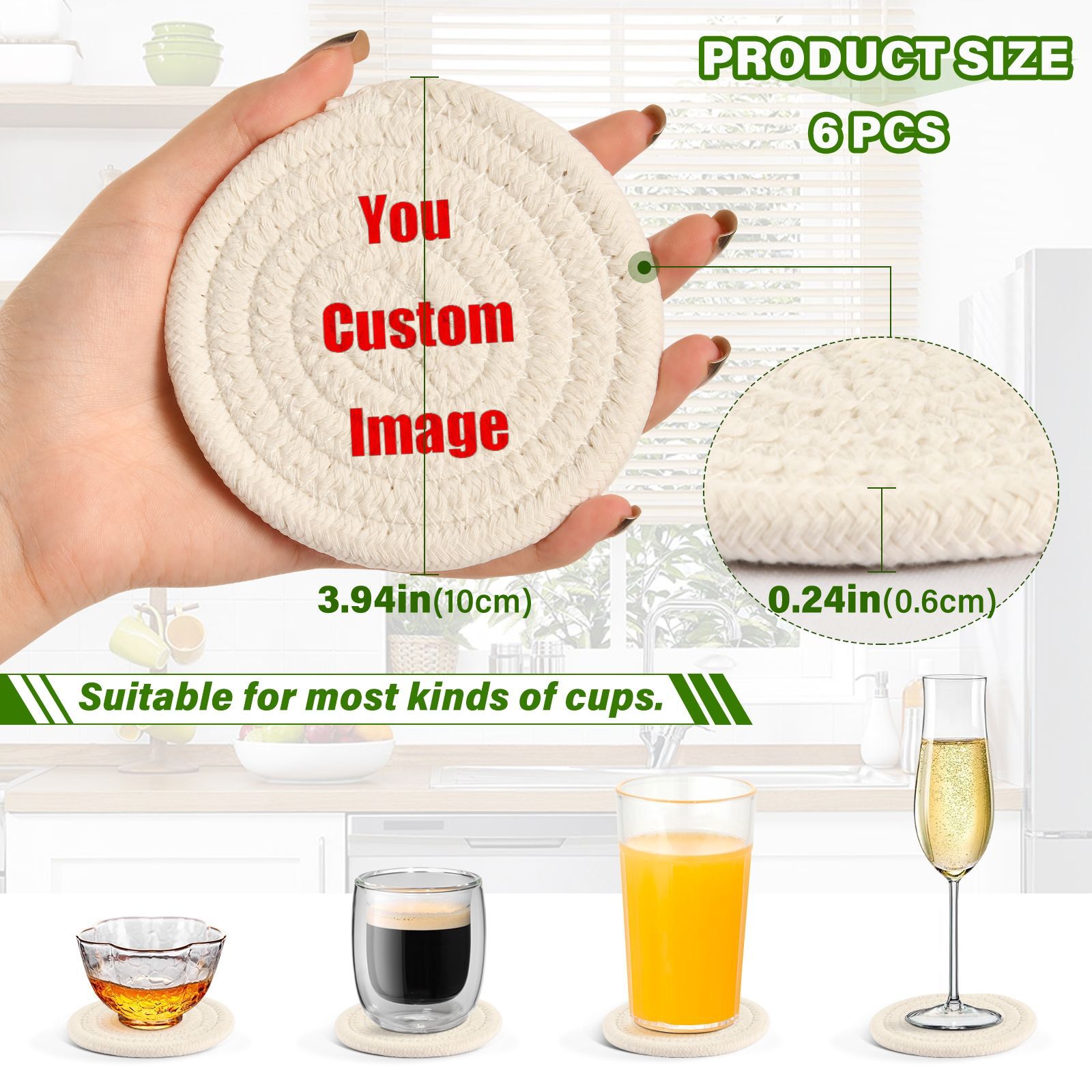6ชิ้นที่รองของร้อนสำหรับเครื่อ - Coffee Tea Images บทวิจารณ์และราคา