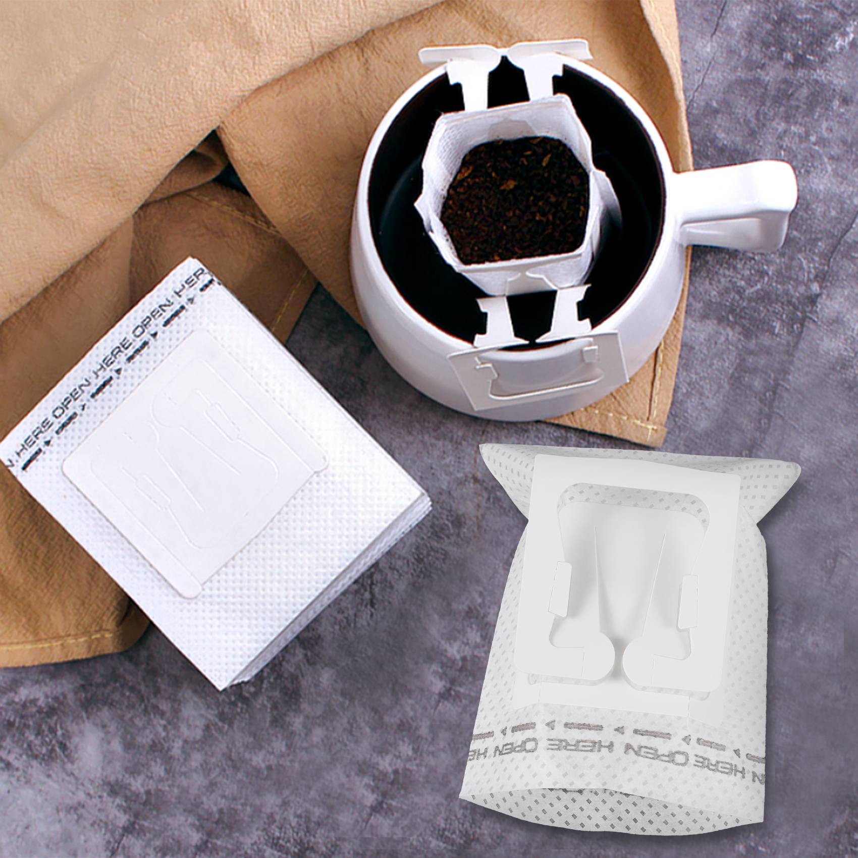 50 ชิ้น / แพ็ค ถุงกรองกาแฟแบบแ - Coffee Tea & Jane บทวิจารณ์และราคา