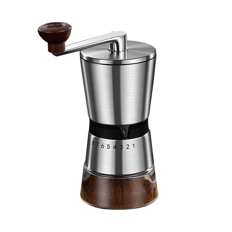 เครื่องบดกาแฟแบบพกพาปรับระดับไ - Burr Hand Grinder บทวิจารณ์และราคา