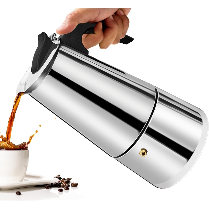 หม้อกาแฟโมคค่า 6 ถ้วย สเตนเลสส - Moka Pot Stove บทวิจารณ์และราคา