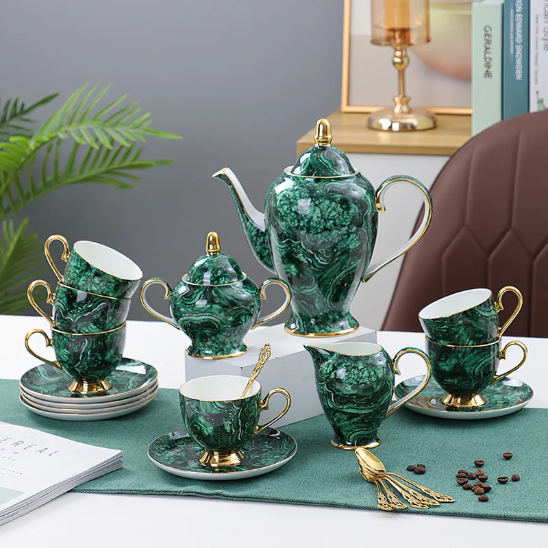 กระดูกจีนกาน้ำชา Drinkware สีเ - Coffee Tea Sugar บทวิจารณ์และราคา