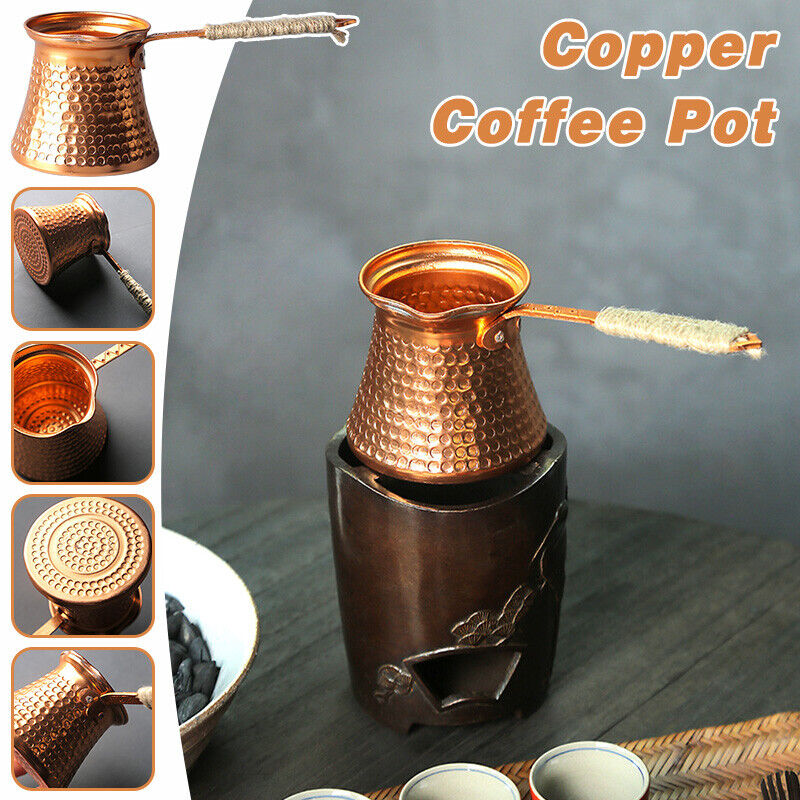 กาแฟหม้อทองแดงโบราณทองแดงตุรกี - Moka Pot Stove บทวิจารณ์และราคา
