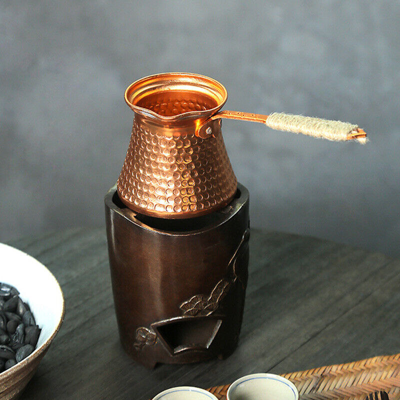 กาแฟหม้อทองแดงโบราณทองแดงตุรกี - Moka Pot Stove บทวิจารณ์และราคา