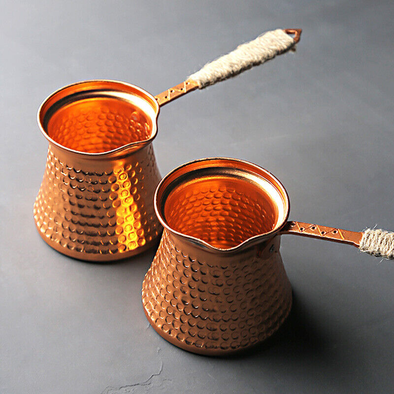 กาแฟหม้อทองแดงโบราณทองแดงตุรกี - Moka Pot Stove บทวิจารณ์และราคา