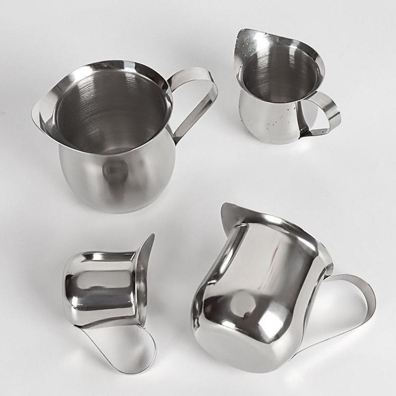 เหยือกตีฟองนมสแตนเลสสำหรับทำลา - Barista Milk Jug บทวิจารณ์และราคา