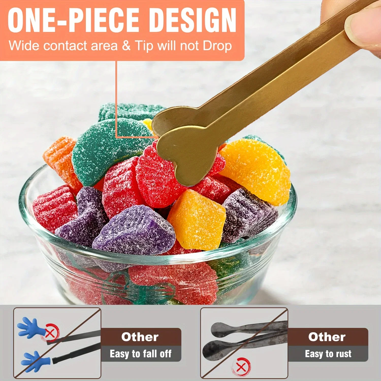 สแตนเลสรูปหัวใจมินิแหนบสําหรับ - Coffee Tea And Sugar Set บทวิจารณ์และราคา
