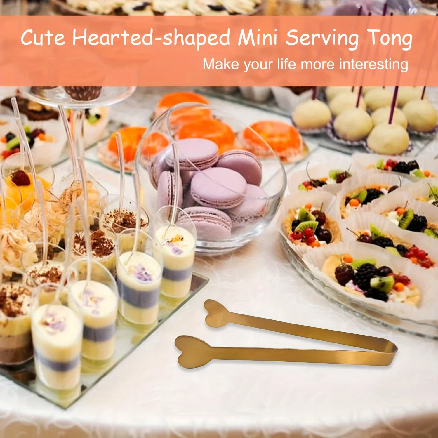 สแตนเลสรูปหัวใจมินิแหนบสําหรับ - Coffee Tea And Sugar Set บทวิจารณ์และราคา