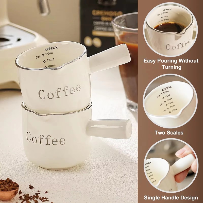 ถ้วยกาแฟเซรามิกขนาดเล็กพร้อมหู - Coffee Tea With Milk บทวิจารณ์และราคา