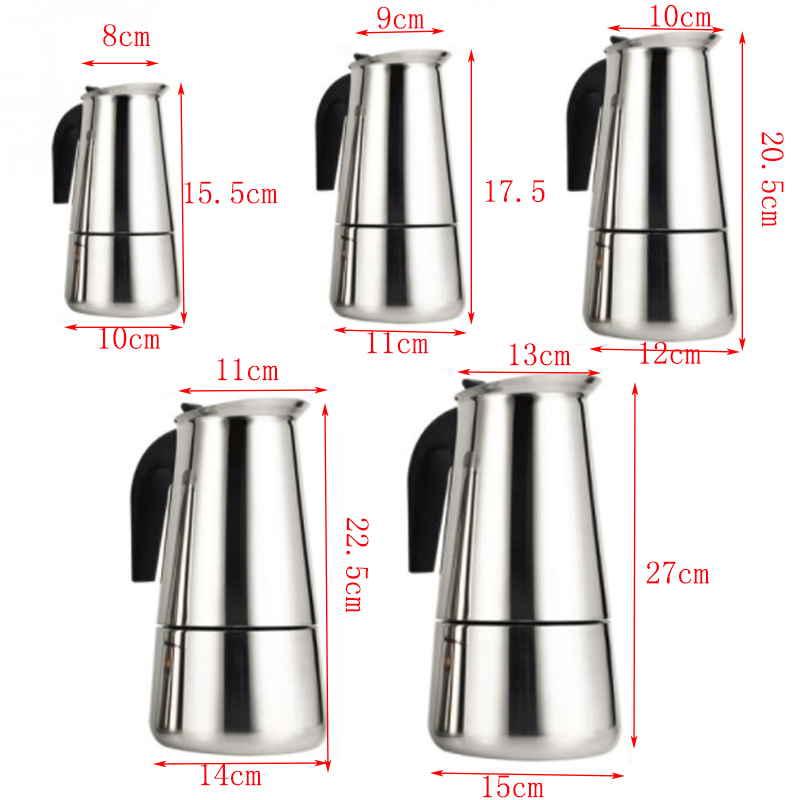 100Ml/200Ml/300Ml/450Ml/600Ml  - Moka Pot Stove บทวิจารณ์และราคา