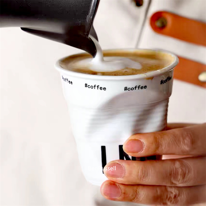 แก้วกาแฟแก้วกาแฟเซรามิกโอริกาม - Coffee Tea Name บทวิจารณ์และราคา