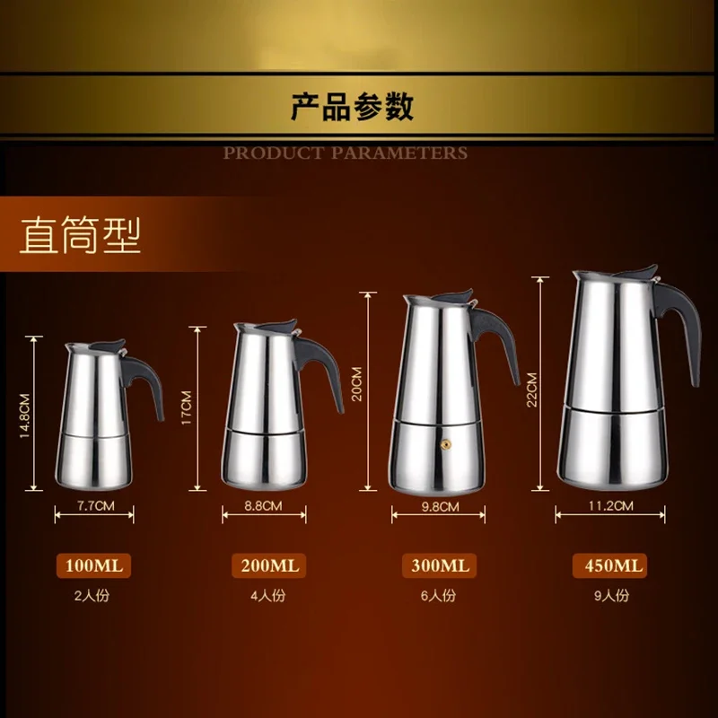 Mokka Espresso Latte Percolato - Moka Pot Stove บทวิจารณ์และราคา